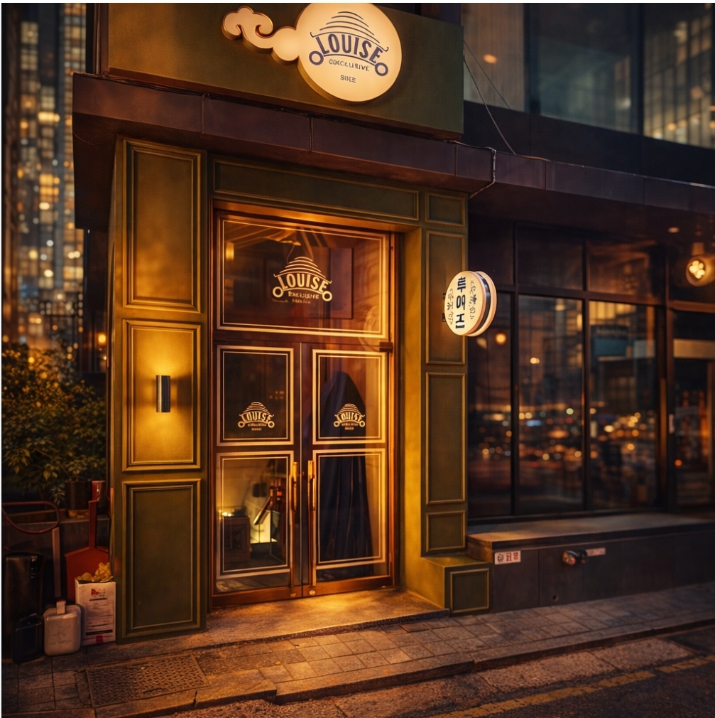 LOUISE 간판